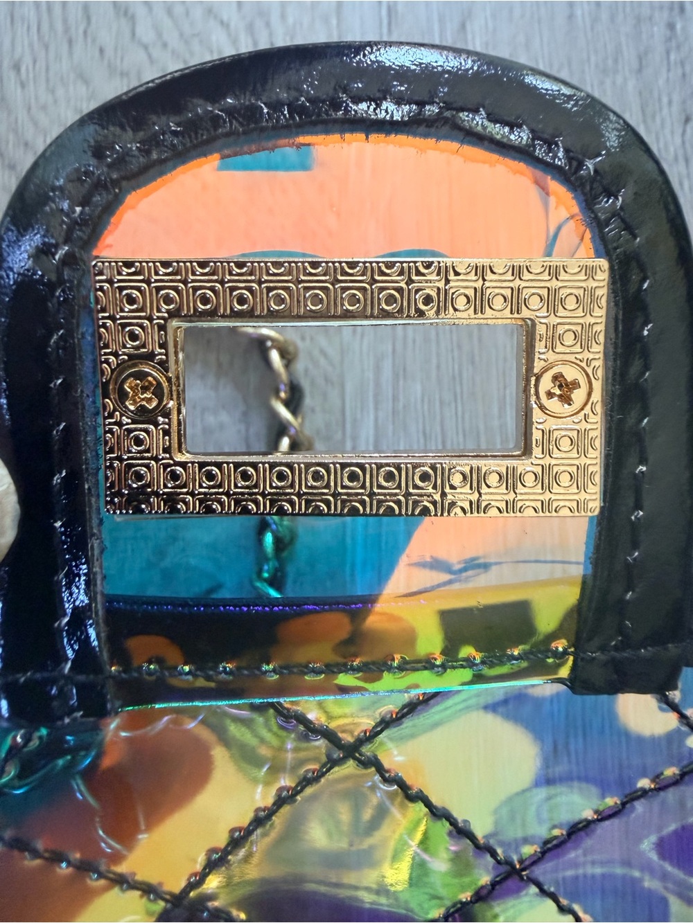 NEW in Box FULL SET Chanel Iridescent & Black Reissue Handbag w Gold Hardware - Picture 12 of 15